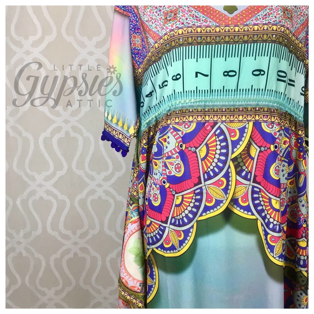 Pastel Rainbows and Prisms Kaftan - Picture 10 of 16